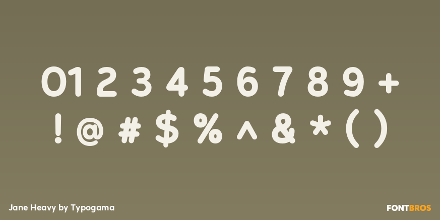 Jane Heavy Font Poster #4