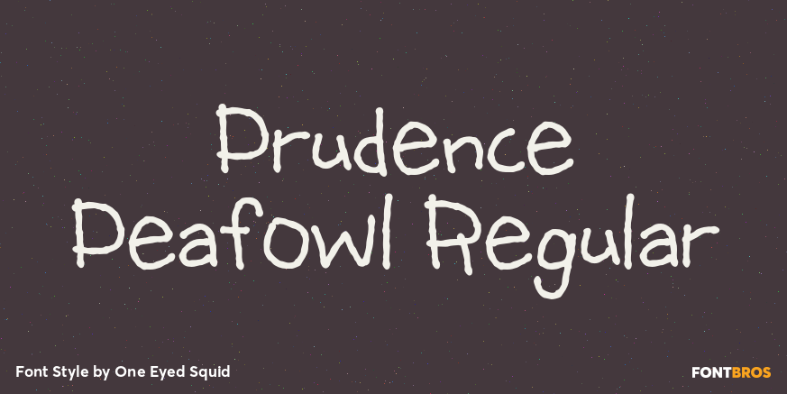 Prudence Peafowl Regular Poster