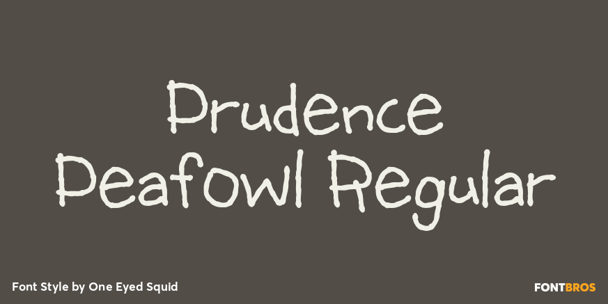 Prudence Peafowl Regular Poster