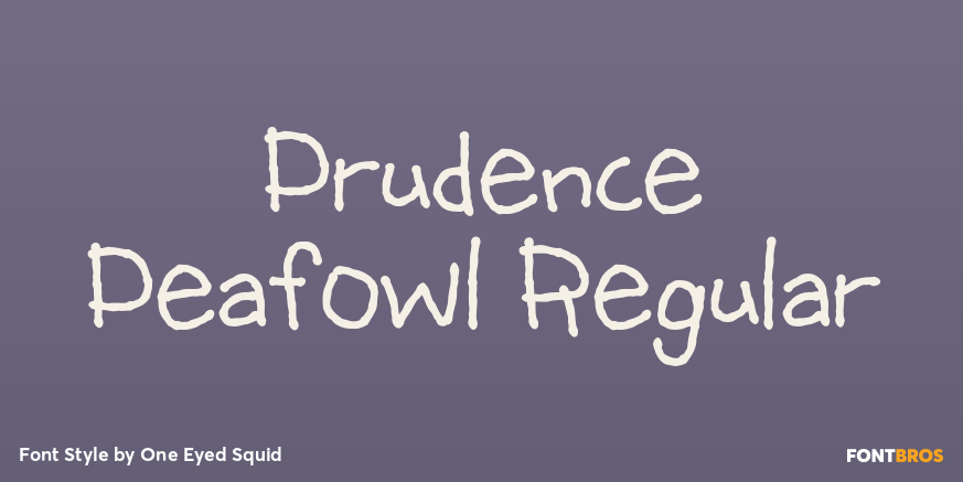 Prudence Peafowl Regular Poster