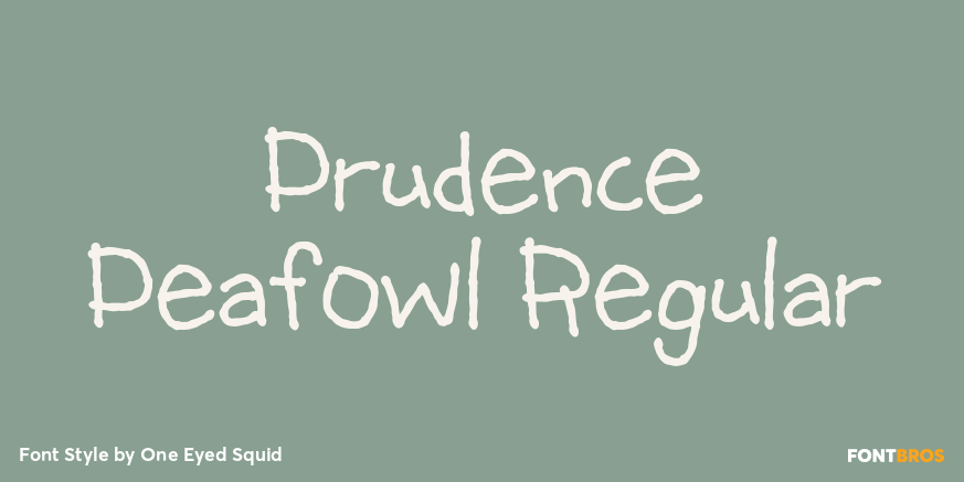 Prudence Peafowl Regular Poster