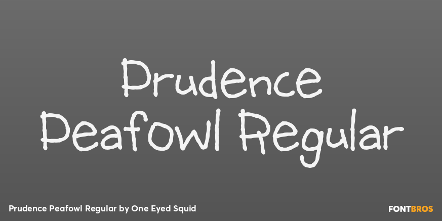 Prudence Peafowl Regular Poster
