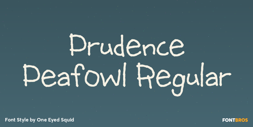 Prudence Peafowl Regular Poster