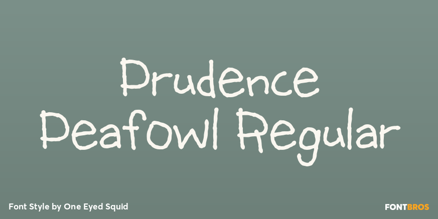 Prudence Peafowl Regular Poster