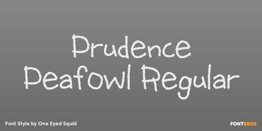 Prudence Peafowl Regular Poster