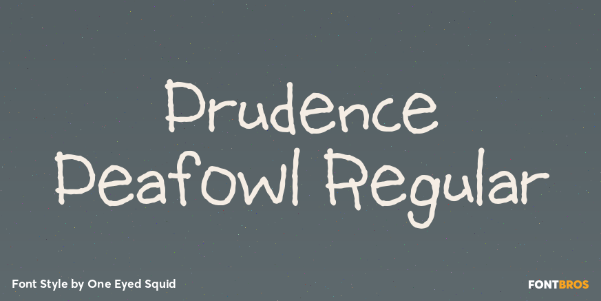 Prudence Peafowl Regular Poster