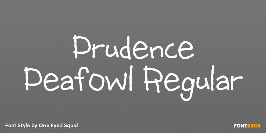 Prudence Peafowl Regular Poster