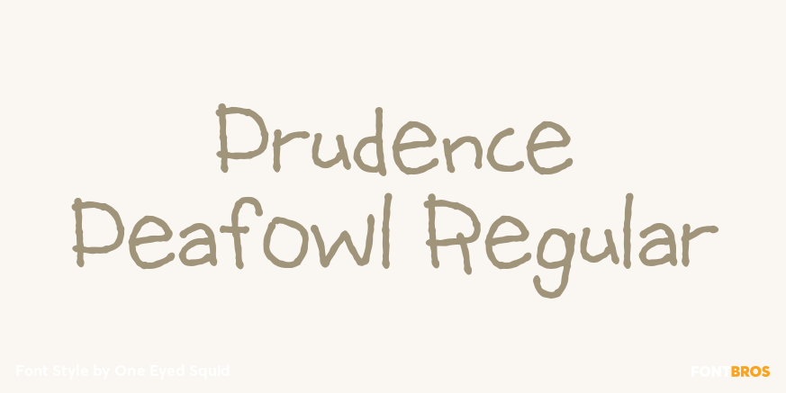 Prudence Peafowl Regular Poster