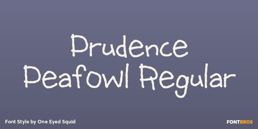 Prudence Peafowl Regular Poster