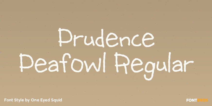 Prudence Peafowl Regular Poster