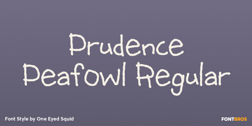 Prudence Peafowl Regular Poster