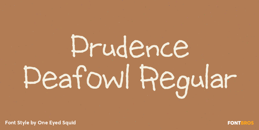 Prudence Peafowl Regular Poster