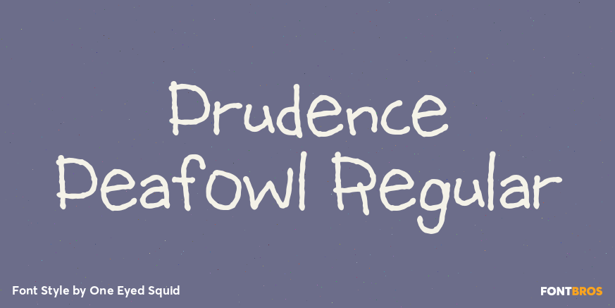 Prudence Peafowl Regular Poster
