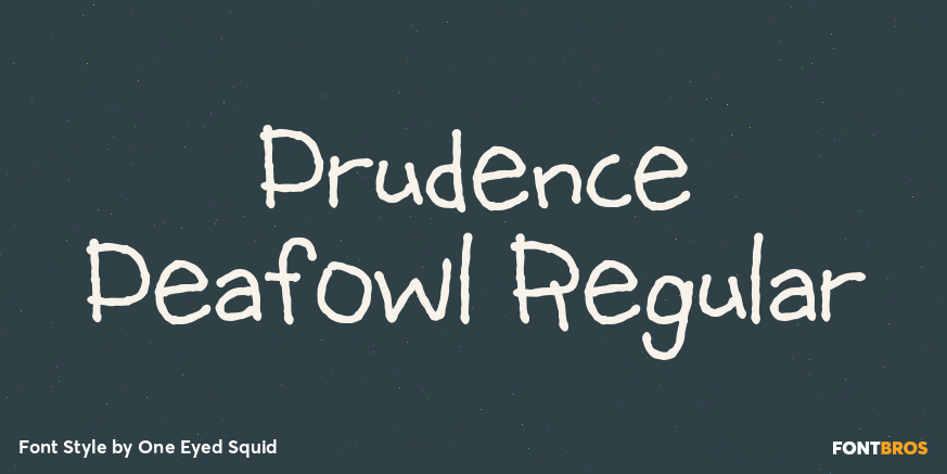 Prudence Peafowl Regular Poster
