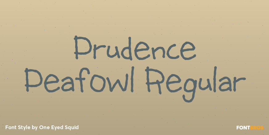 Prudence Peafowl Regular Poster