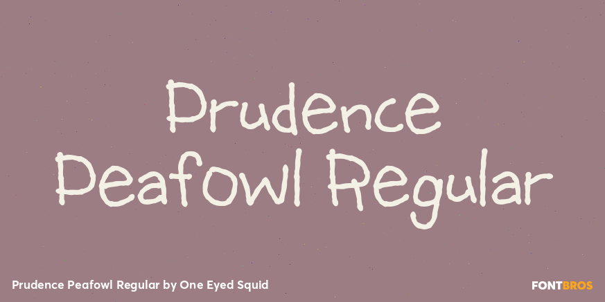 Prudence Peafowl Regular Poster