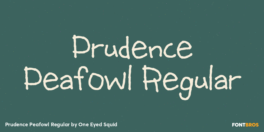Prudence Peafowl Regular Poster