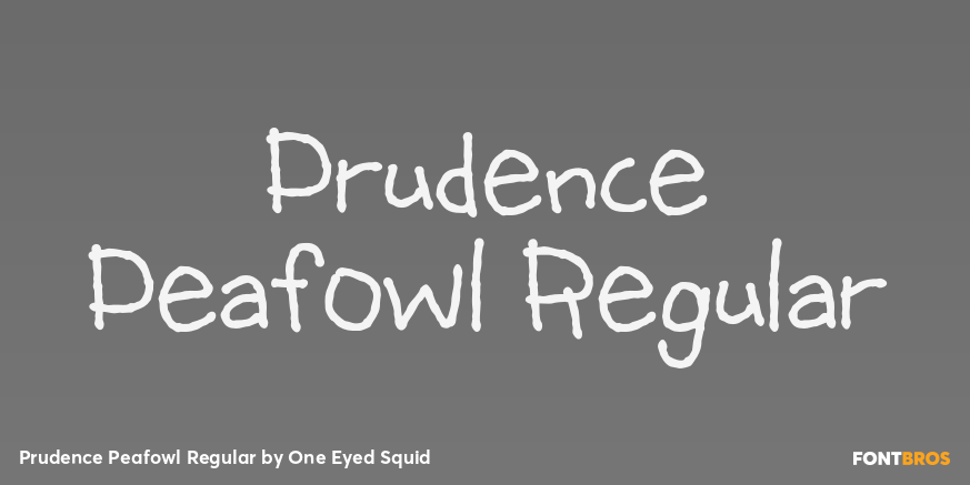 Prudence Peafowl Regular Poster