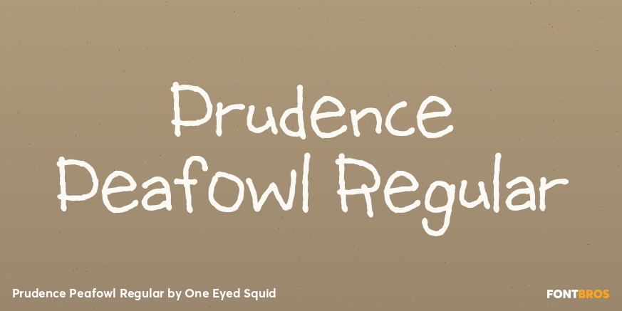 Prudence Peafowl Regular Poster