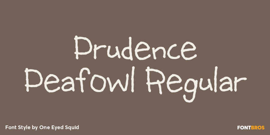 Prudence Peafowl Regular Poster