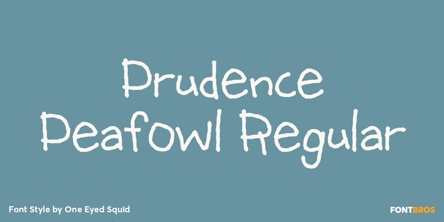 Prudence Peafowl Regular Poster