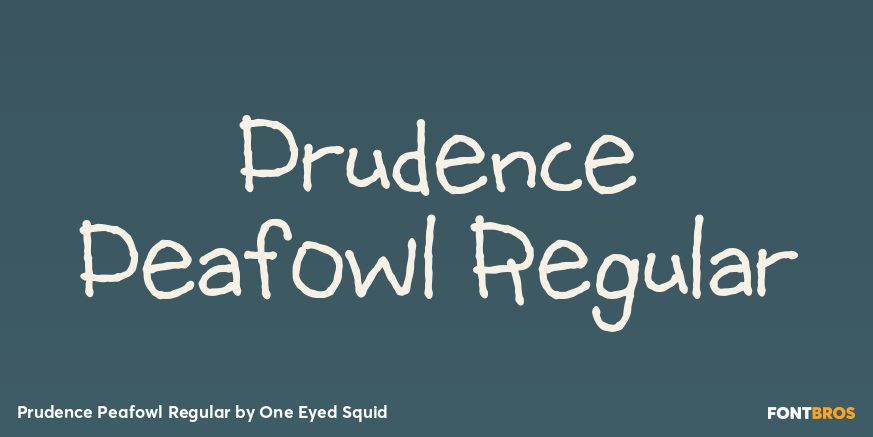 Prudence Peafowl Regular Poster
