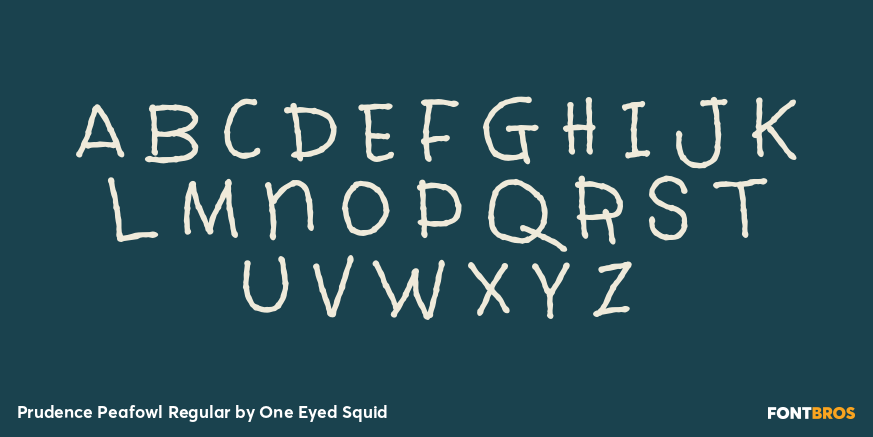 Prudence Peafowl Regular Font Poster #2