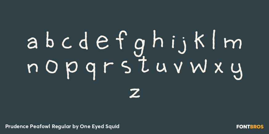 Prudence Peafowl Regular Font Poster #3