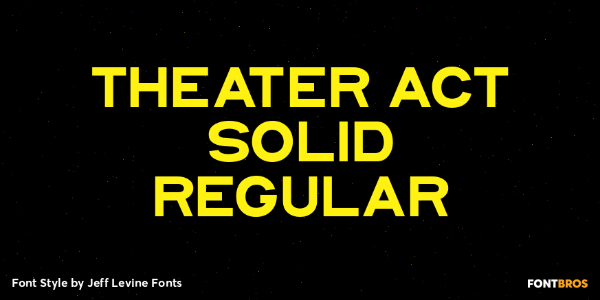 Theater Act Solid Regular Poster