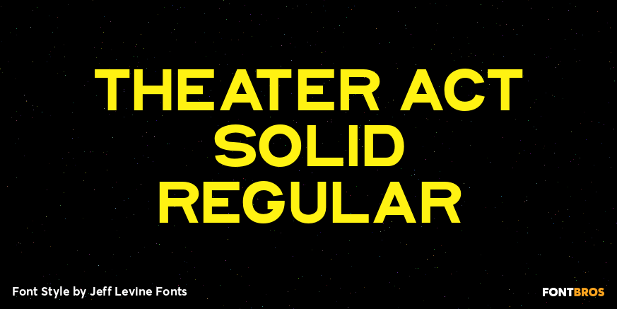 Theater Act Solid Regular Poster