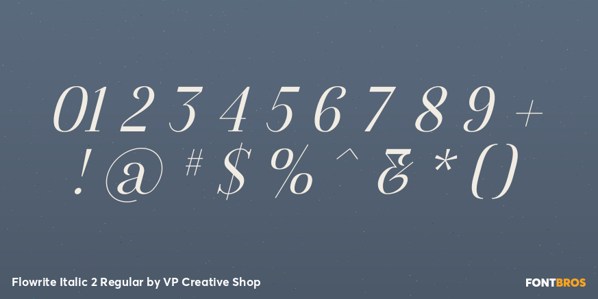Flowrite Italic 2 Regular Font Poster #4