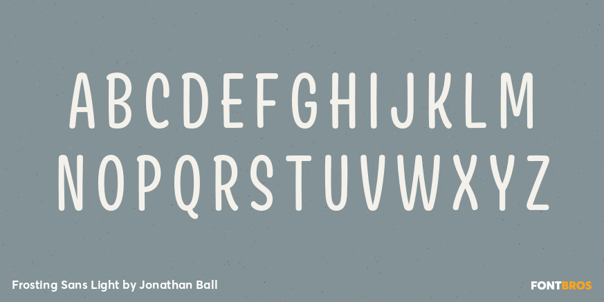 Frosting Sans Light Font Poster #2