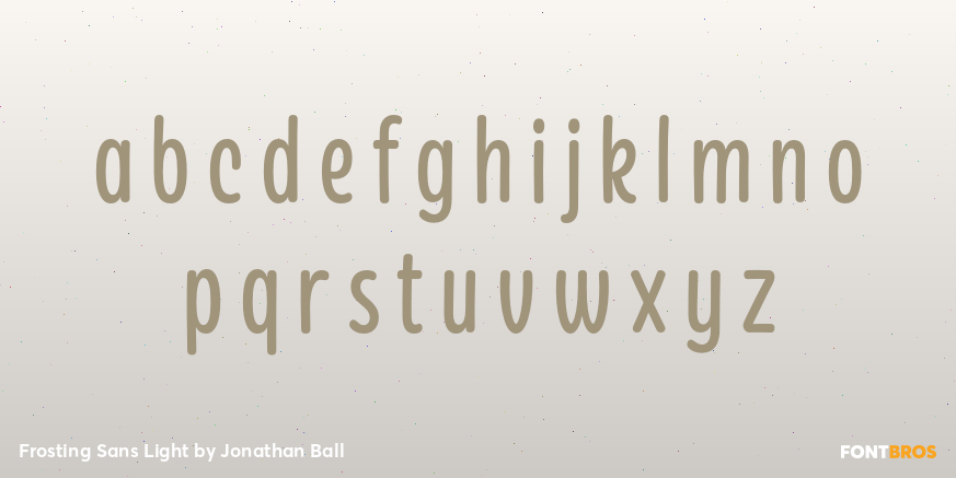 Frosting Sans Light Font Poster #3