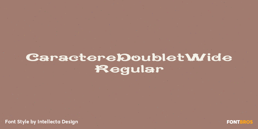 CaractereDoubletWide Regular Poster