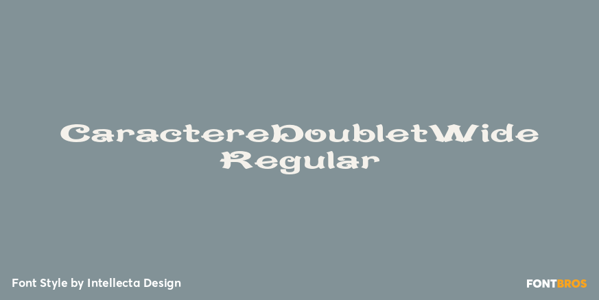 CaractereDoubletWide Regular Poster