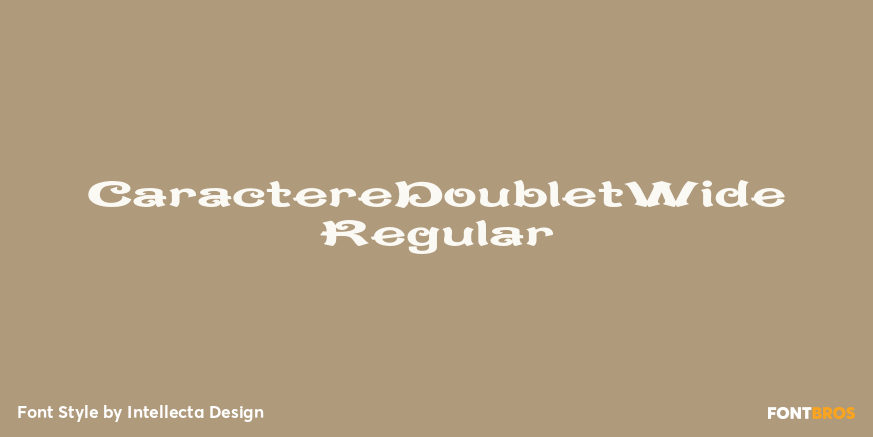 CaractereDoubletWide Regular Poster