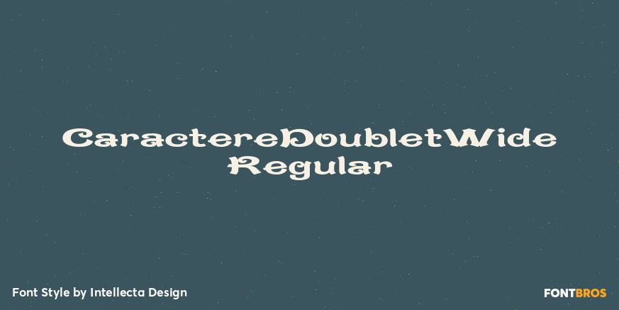CaractereDoubletWide Regular Poster