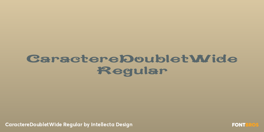 CaractereDoubletWide Regular Poster