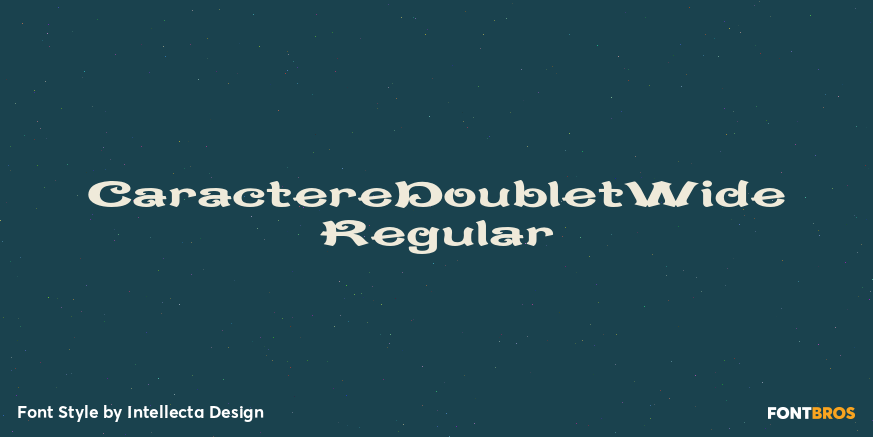 CaractereDoubletWide Regular Poster