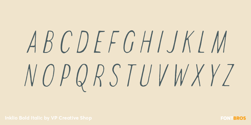 Inklio Bold Italic Font Poster #2