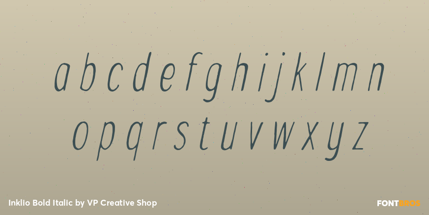 Inklio Bold Italic Font Poster #3
