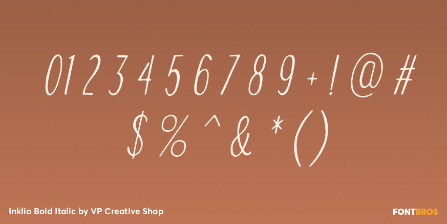 Inklio Bold Italic Font Poster #4