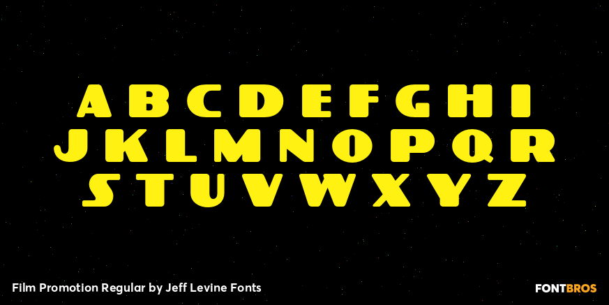 Film Promotion Regular Font Poster #2