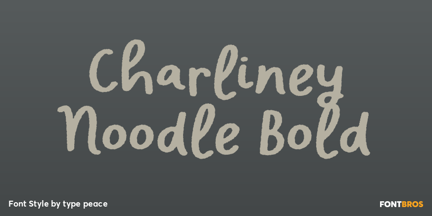 Charliney Noodle Bold Font Poster #1