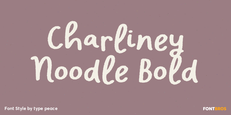 Charliney Noodle Bold Poster