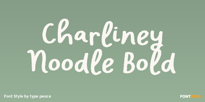 Charliney Noodle Bold Poster