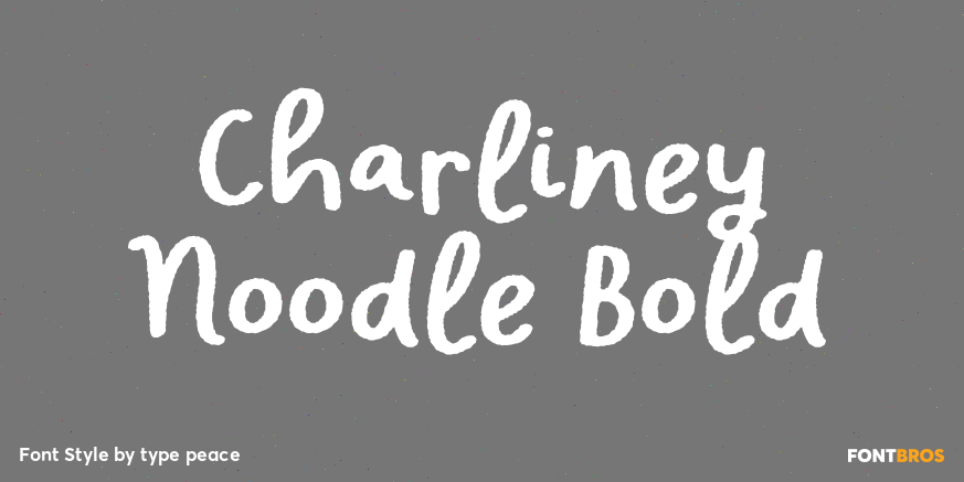Charliney Noodle Bold Poster