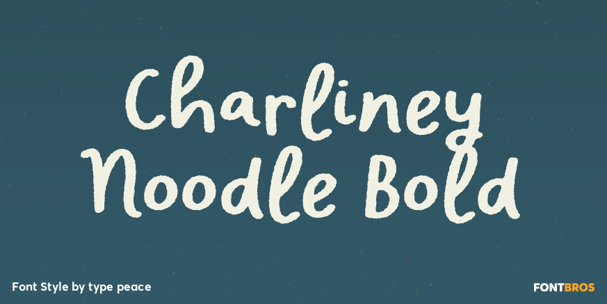 Charliney Noodle Bold Poster