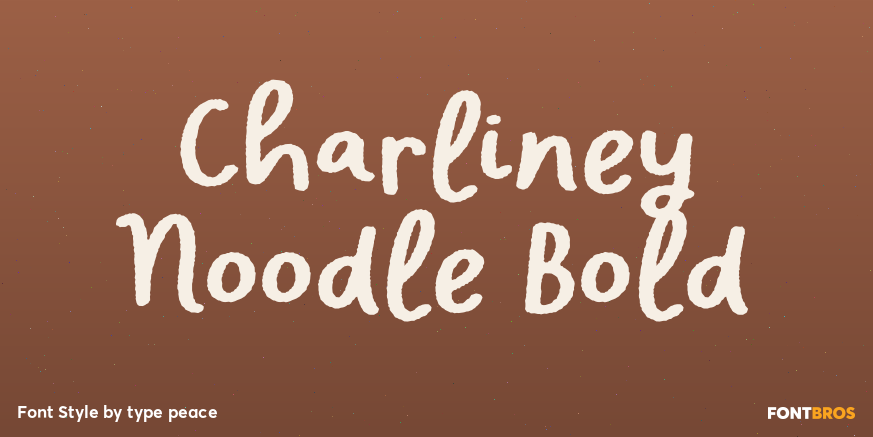 Charliney Noodle Bold Poster