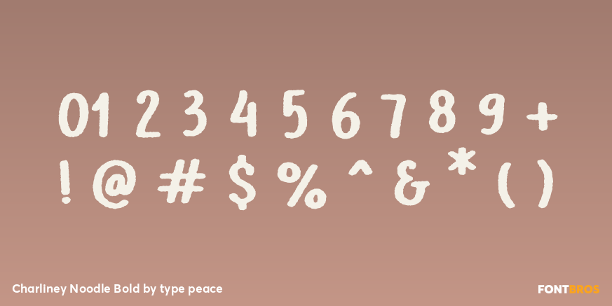 Charliney Noodle Bold Font Poster #1